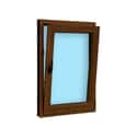 VENTANA PVC OSCILOBATIENTE NOGAL 70X100CM - 4