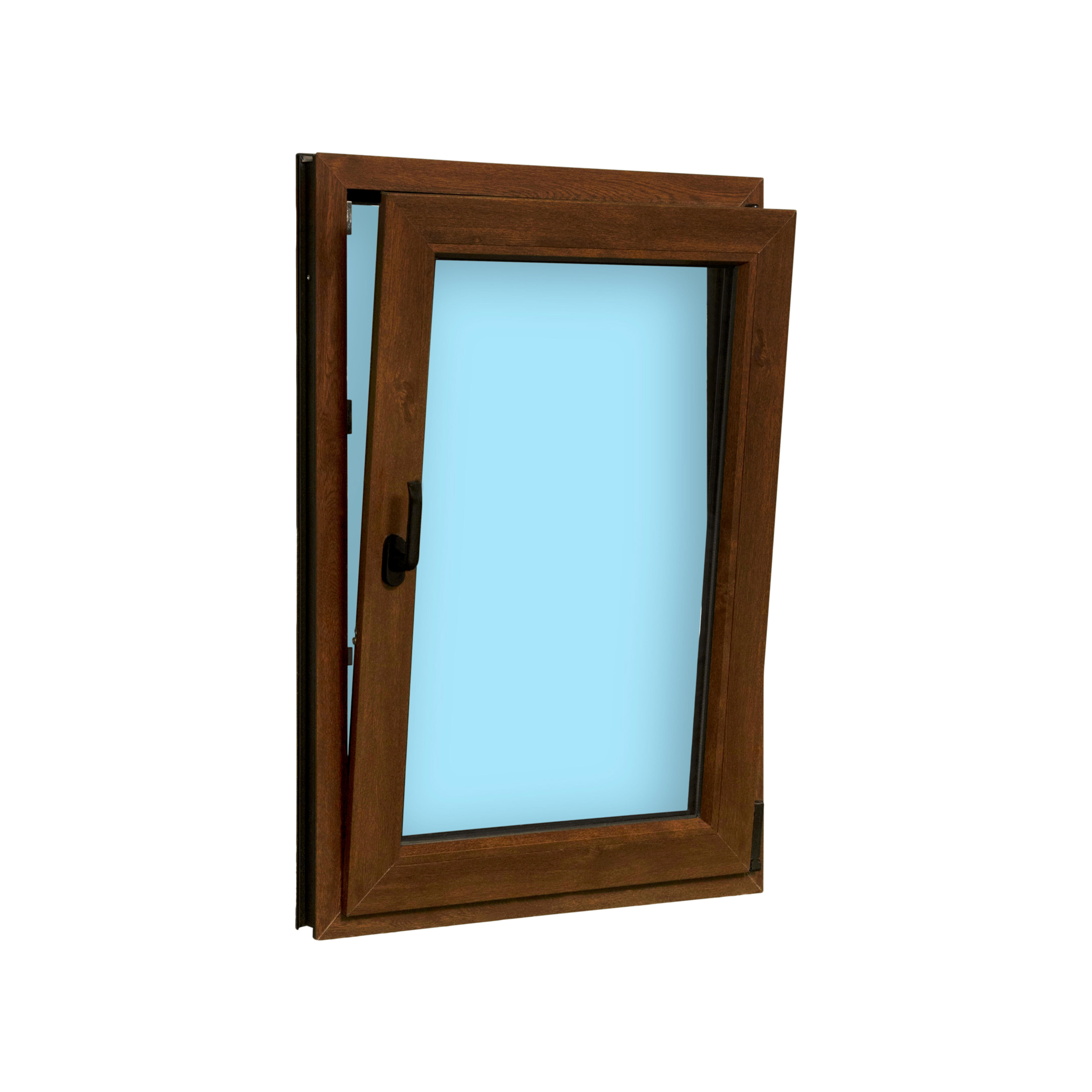 VENTANA PVC OSCILOBATIENTE NOGAL 70X100CM - 4