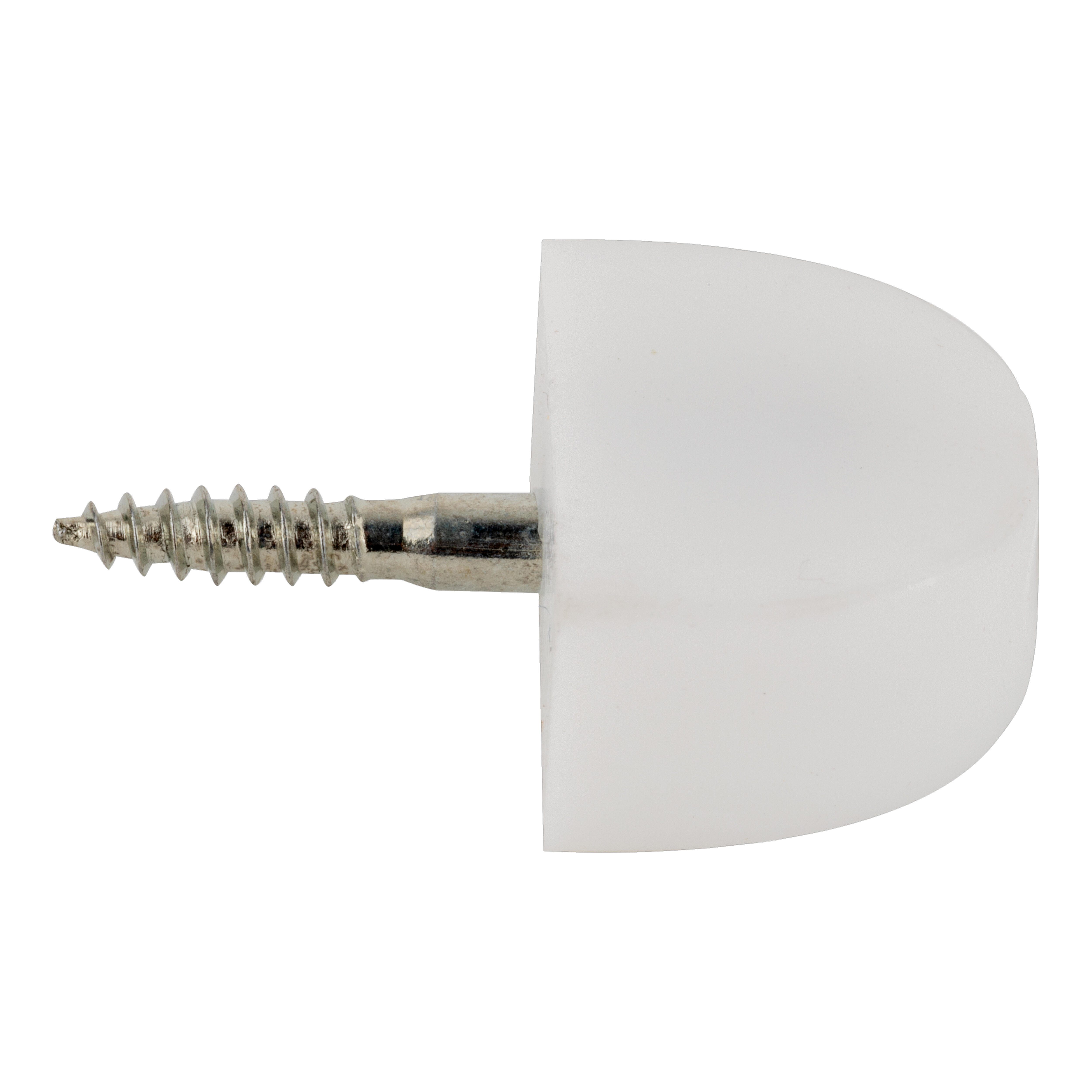 PORTAESTANTE SEMICIRCULAR DE ATORNILLAR 19 MM BLANCO. 10 UDS - 2