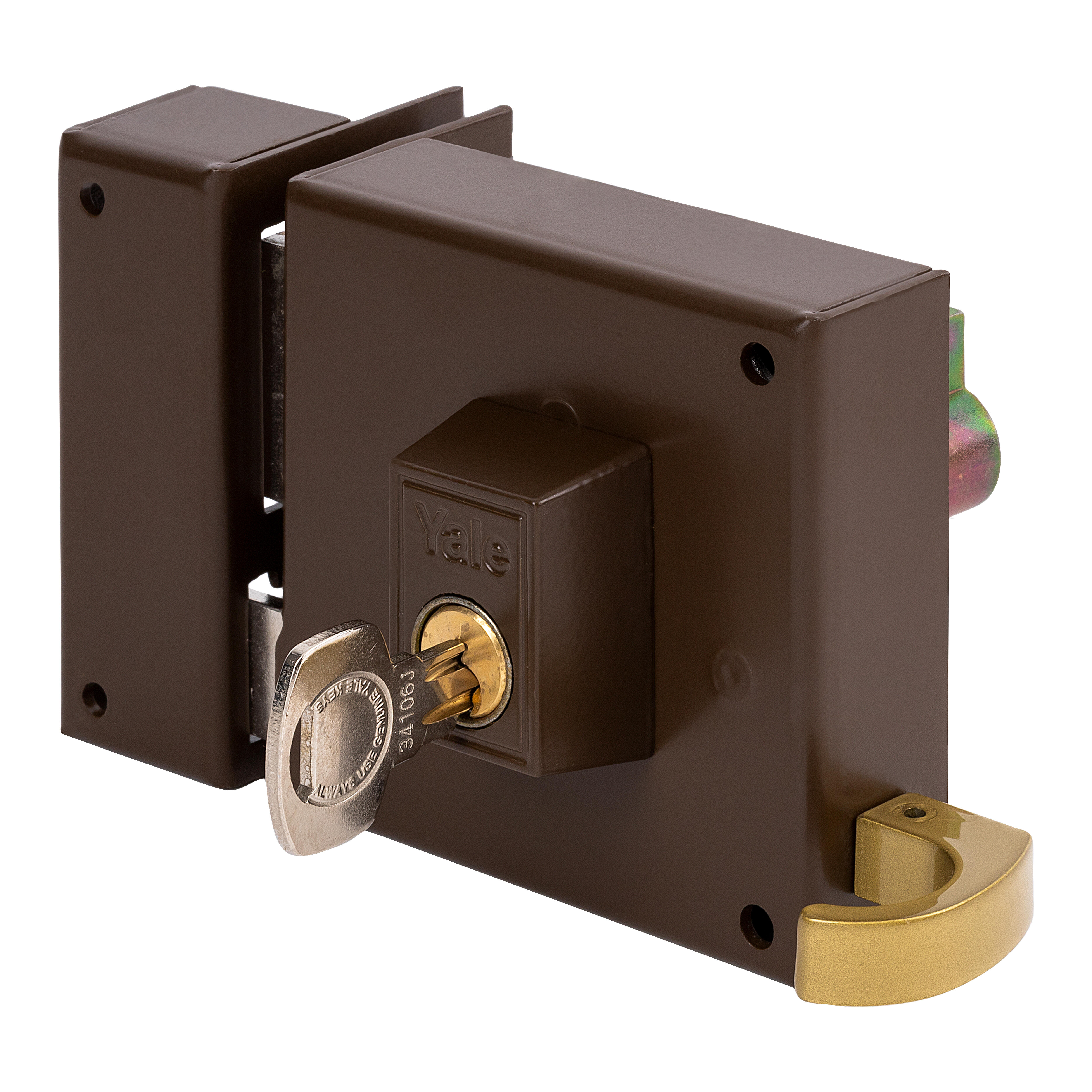 CERRADURA SOBREPONER 80 MM PINTADA 125 A IZQUIERDA YALE - 3