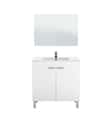 MUEBLE DE BAÑO CON ESPEJO LC1 BLANCO 81X46CM - 2