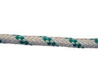 CUERDA POLIPROPILENO TRENZADA CON ALMA 8MM. 1M BLANCA CON PINTAS VERDES ROMBULL - 2
