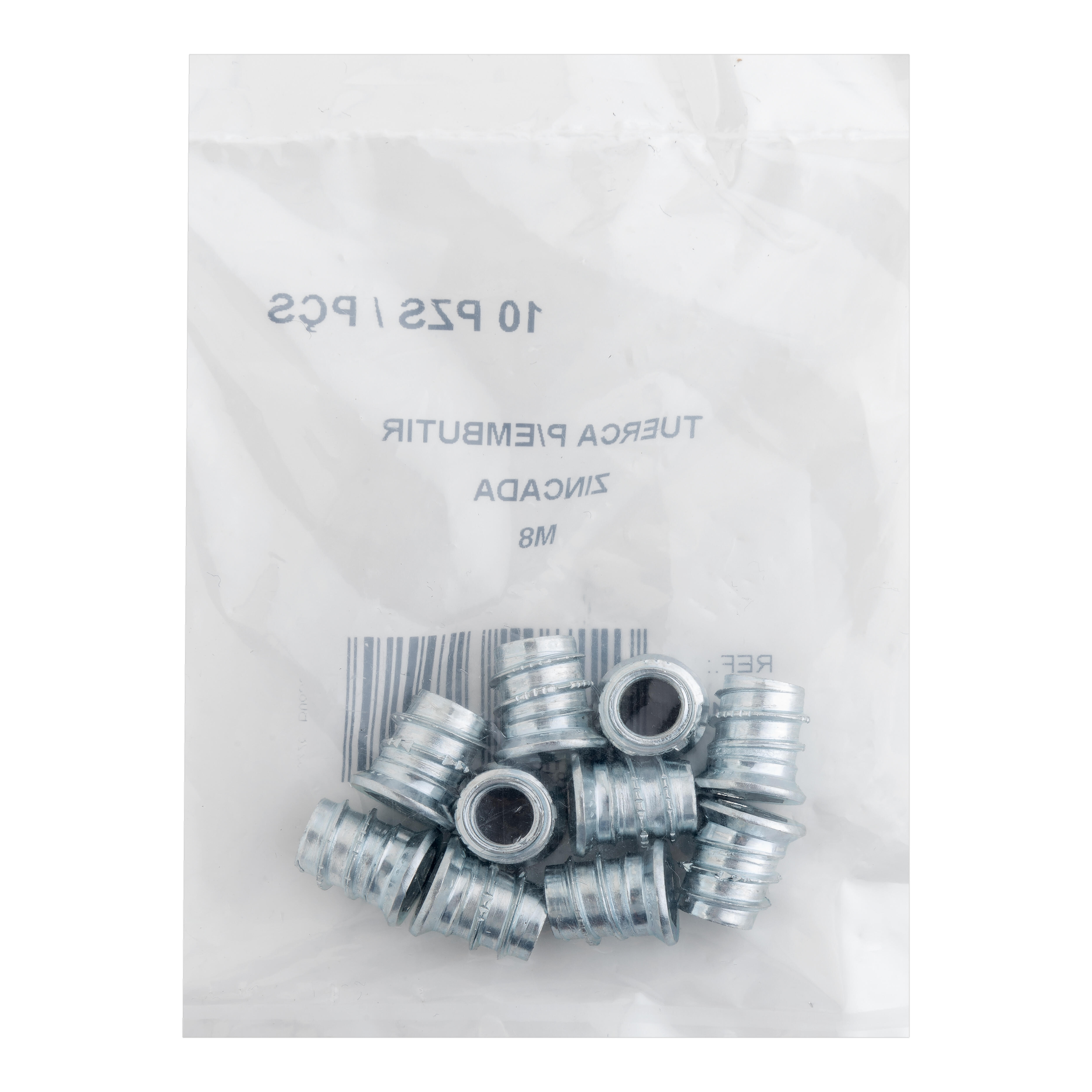 TUERCA EMBUTIR M 8 CINCADA. 10 UDS - 2