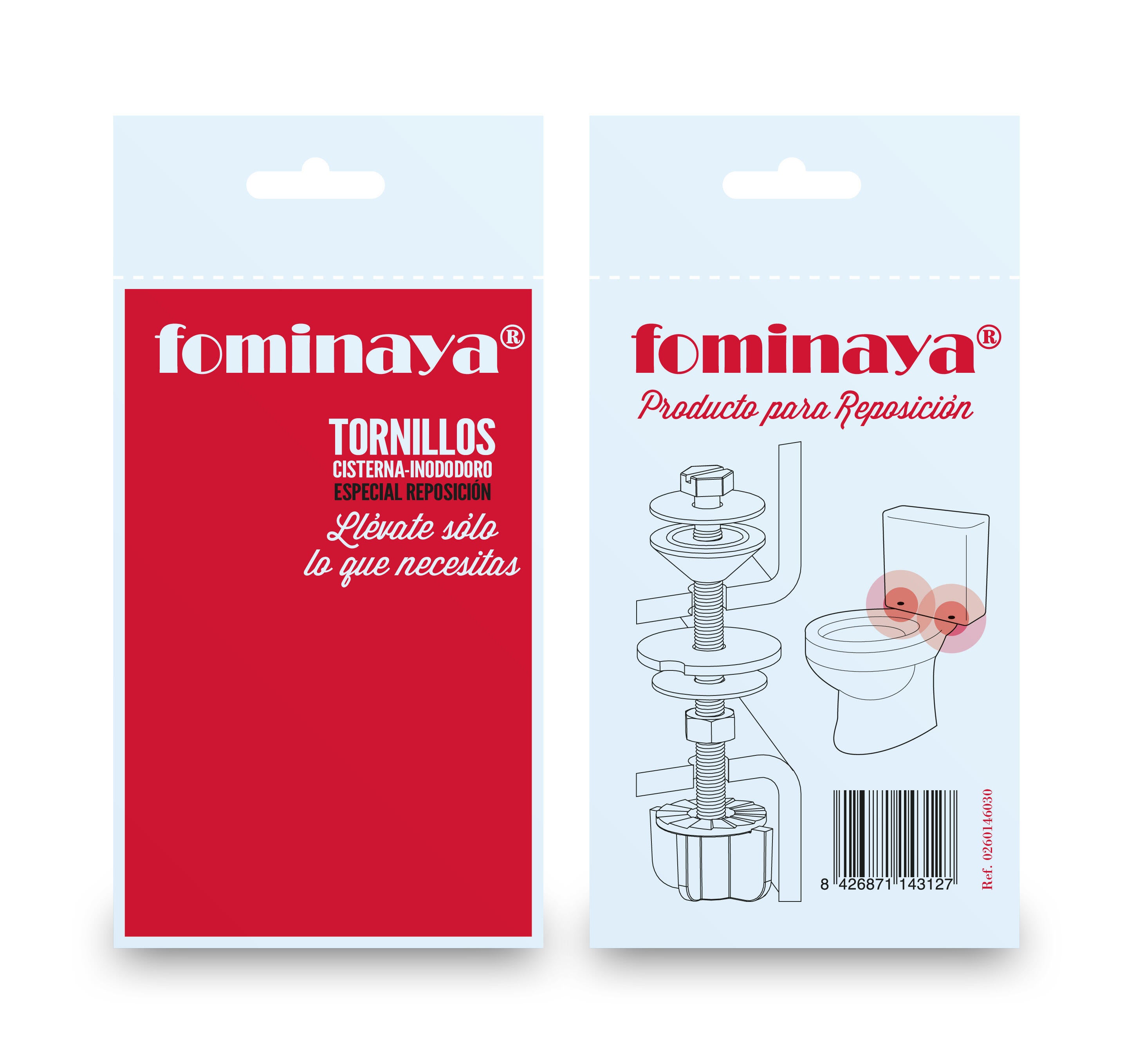 JUEGO DE TORNILLOS CISTERNA-INODORO - 3