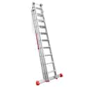 ESCALERA METÁLICA TRANSFORMABLE DE ALUMINIO 9+10+10 PELDAÑOS - 2