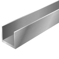 PERFIL EN U ALUMINIO BRUTO 10X10X1,2MM 2,6M - 2