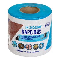 BANDA AUTOADHESIVA BETÚN ELASTÓMERO RAPID BRIC ROJO 15 CM 12 M - 5