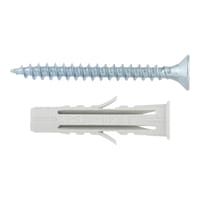 TACO UNIVERSAL DE NYLON DIÁMETRO 8MM LONGITUD 40MM CON TIRAFONDO NOUTAC 20UDS - 2