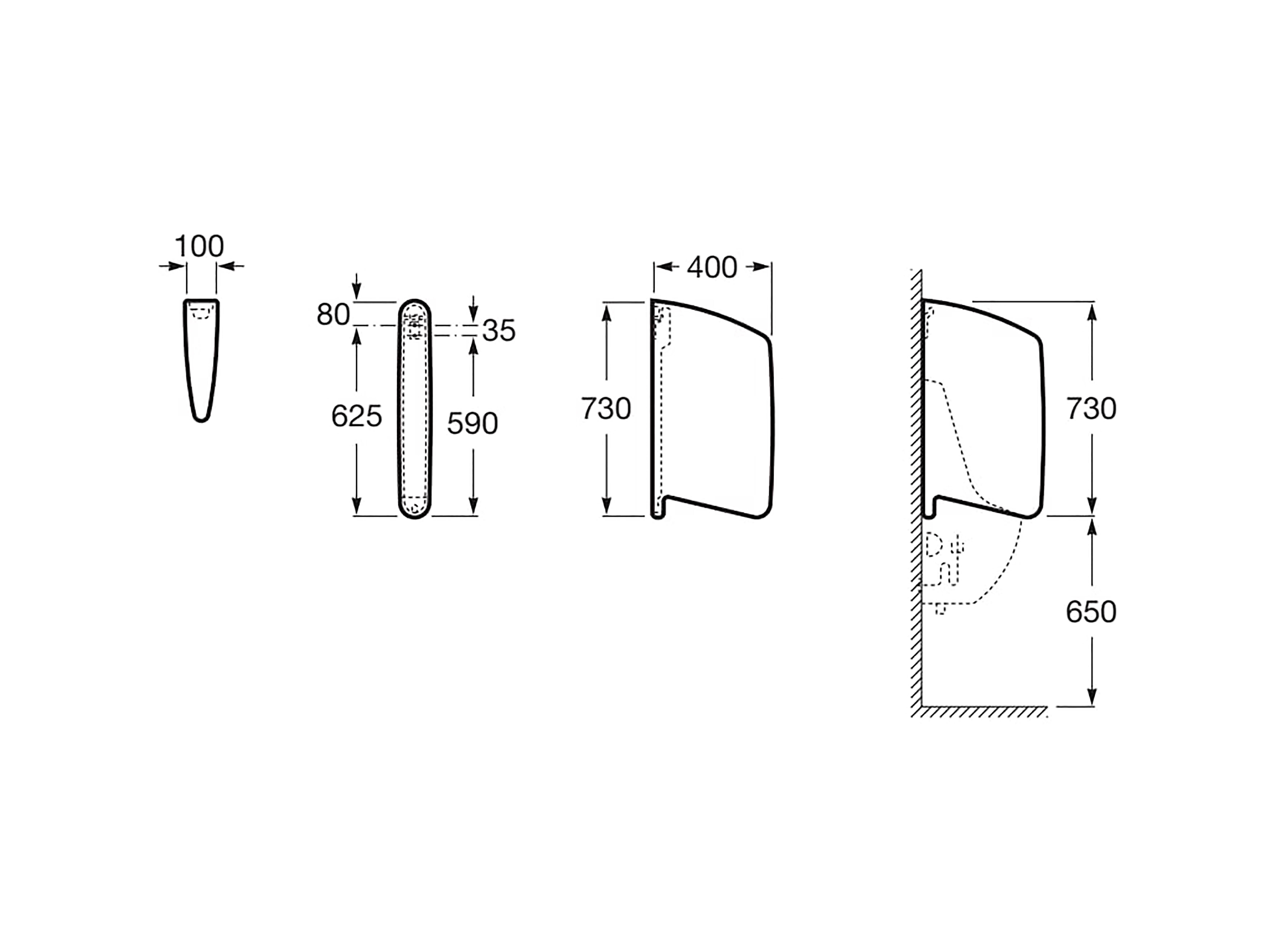 SEPARADOR PARA URINARIO WING - 2