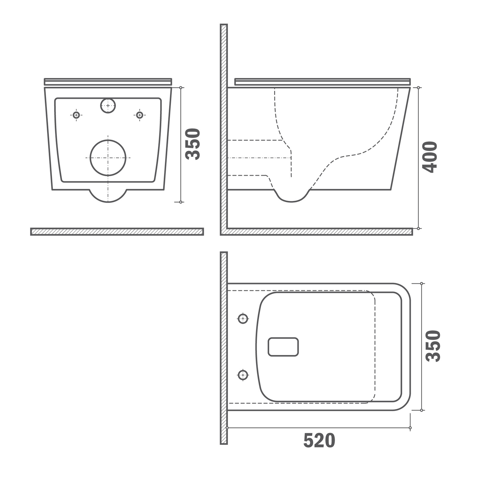INODORO SUSPENDIDO TEKA FORMENTERA SALIDA HORIZONTAL - 9
