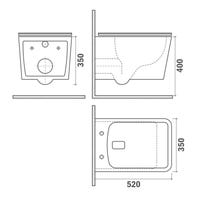 INODORO SUSPENDIDO TEKA FORMENTERA SALIDA HORIZONTAL - 9
