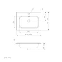 LAVABO DE ENCIMERA 61CM - 5