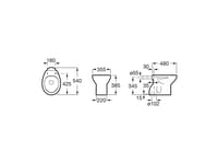 INODORO TAZA ROCA VICTORIA SALIDA VERTICAL - 5