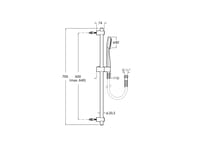CONJUNTO DE DUCHA  BARRA STELLA - 2