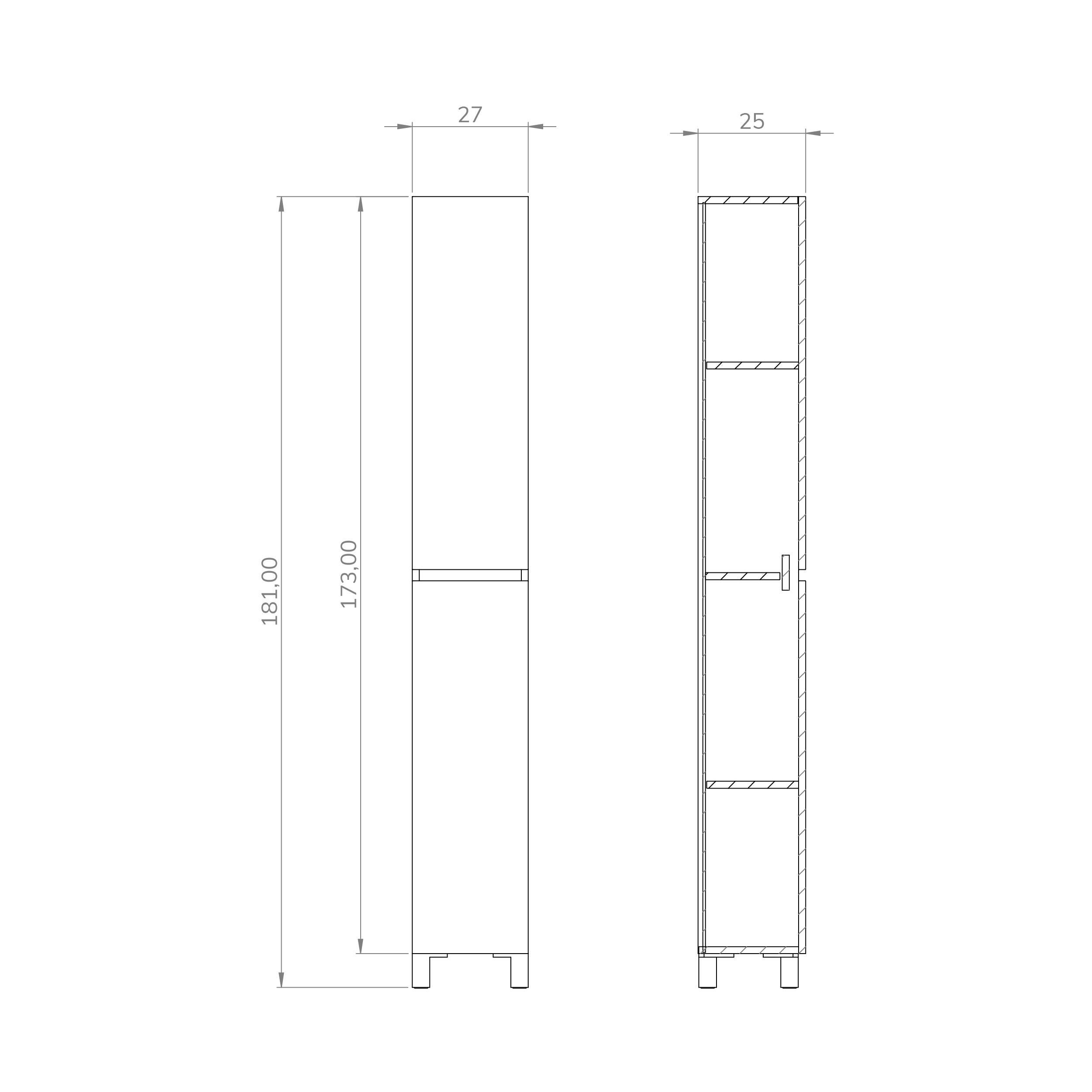COLUMNA DE BAÑO MAYA BLANCO 30X181X25CM - 6