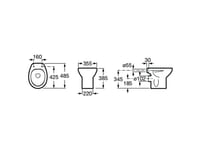 INODORO TAZA ROCA VICTORIA SALIDA HORIZONTAL - 6