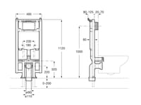 BASTIDOR CON CISTERNA ROCA DUPLO WC ONE COMPACT - 2