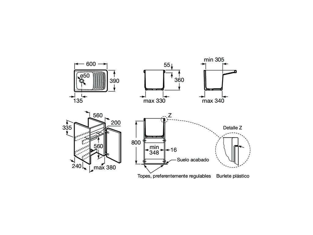 MUEBLE PARA LAVADERO ROCA JARAMA - 4