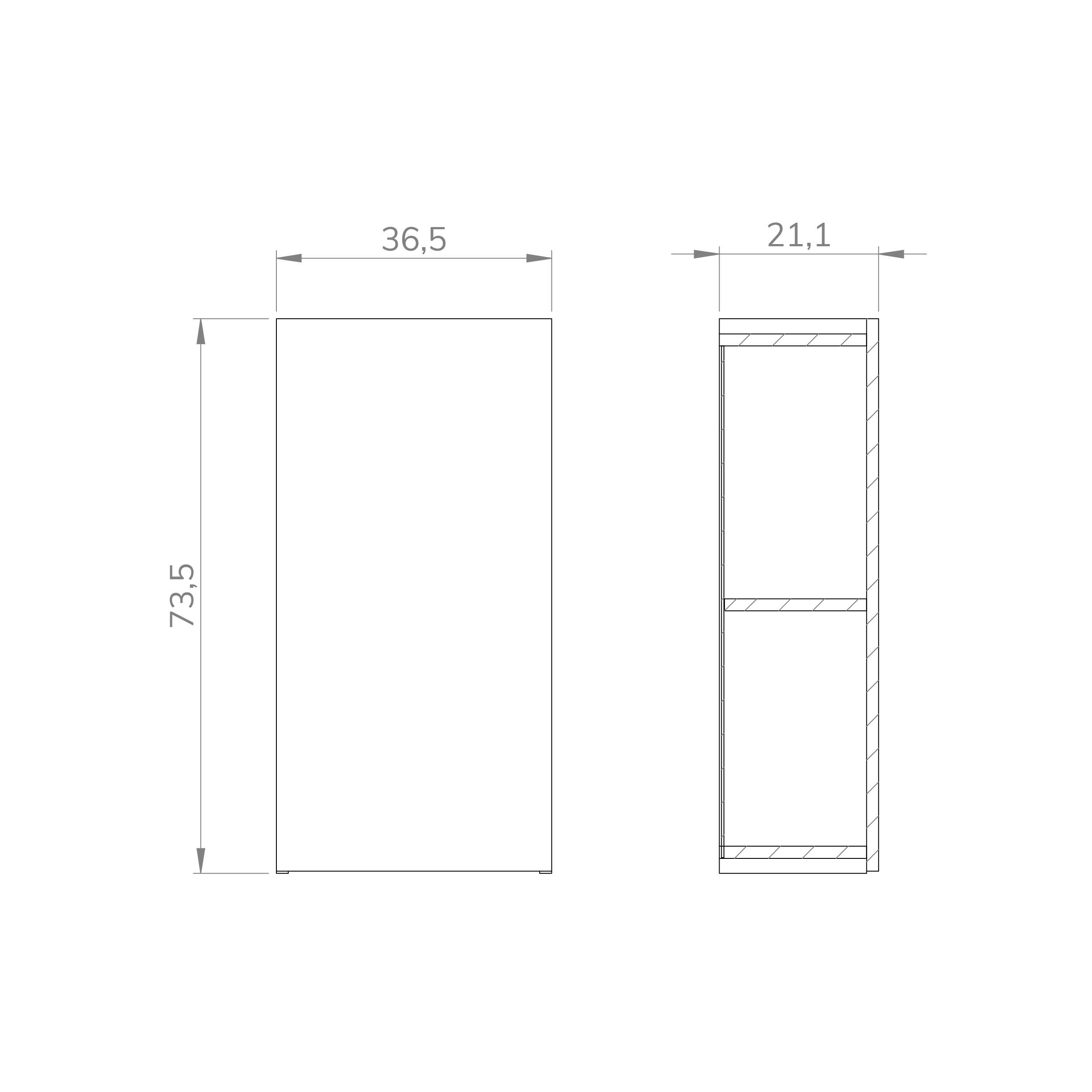 ARMARIO PARED BAÑO MAYA ROBLE 37X74X21CM - 3