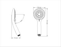 MANGO DE DUCHA THREE 3 FUNCIONES - 2