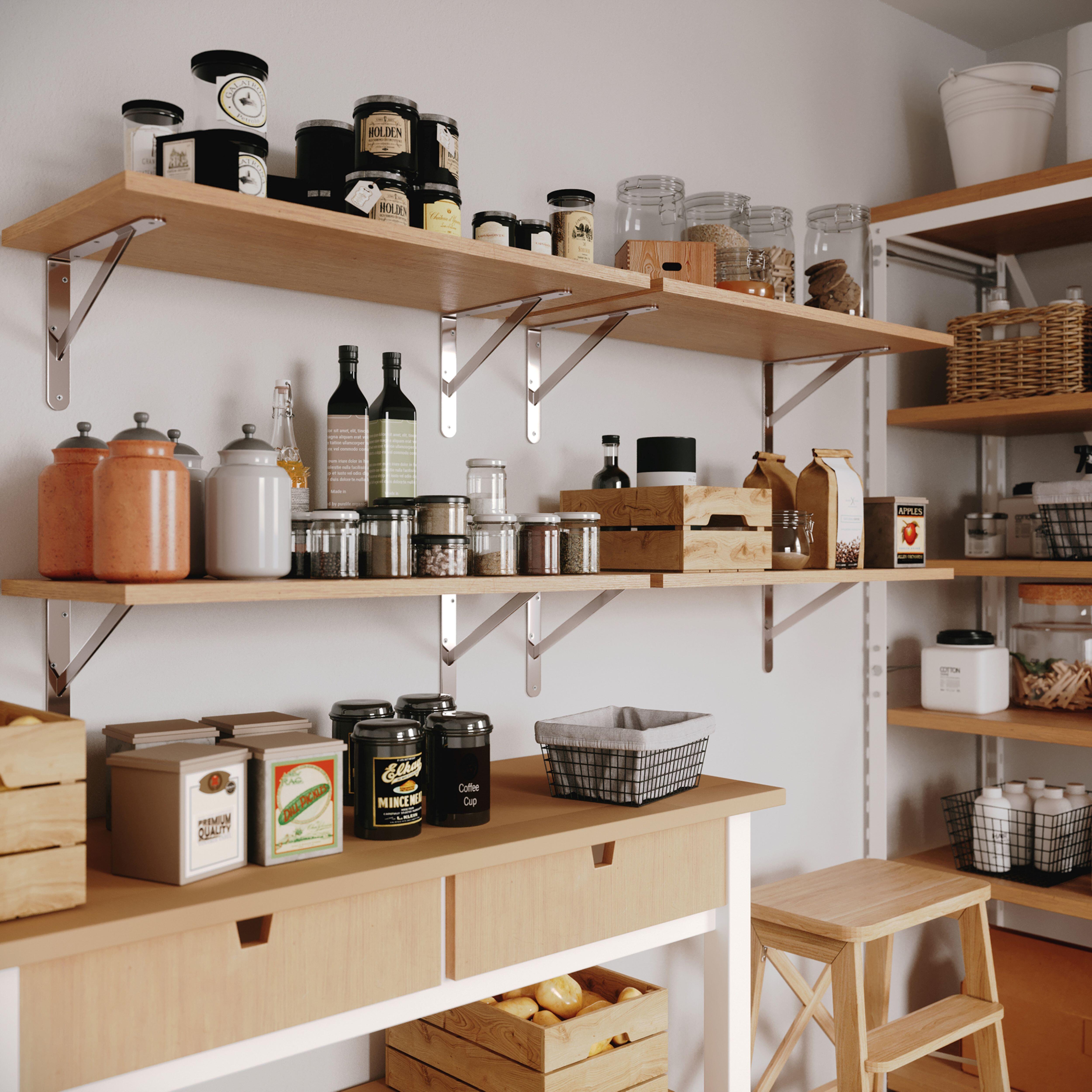 ESCUADRA METALICA PARA BALDA REFORZADA DOLMEN PLATA 200 X 300 MM - 4