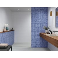 AZULEJO PASTA ROJA 25X50CM AQUA WHITE - 2