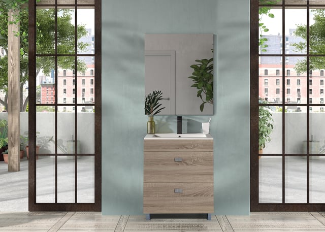 CONJUNTO MUEBLE DE BAÑO CHIPRE CAMBRIAN 60X39,2CM