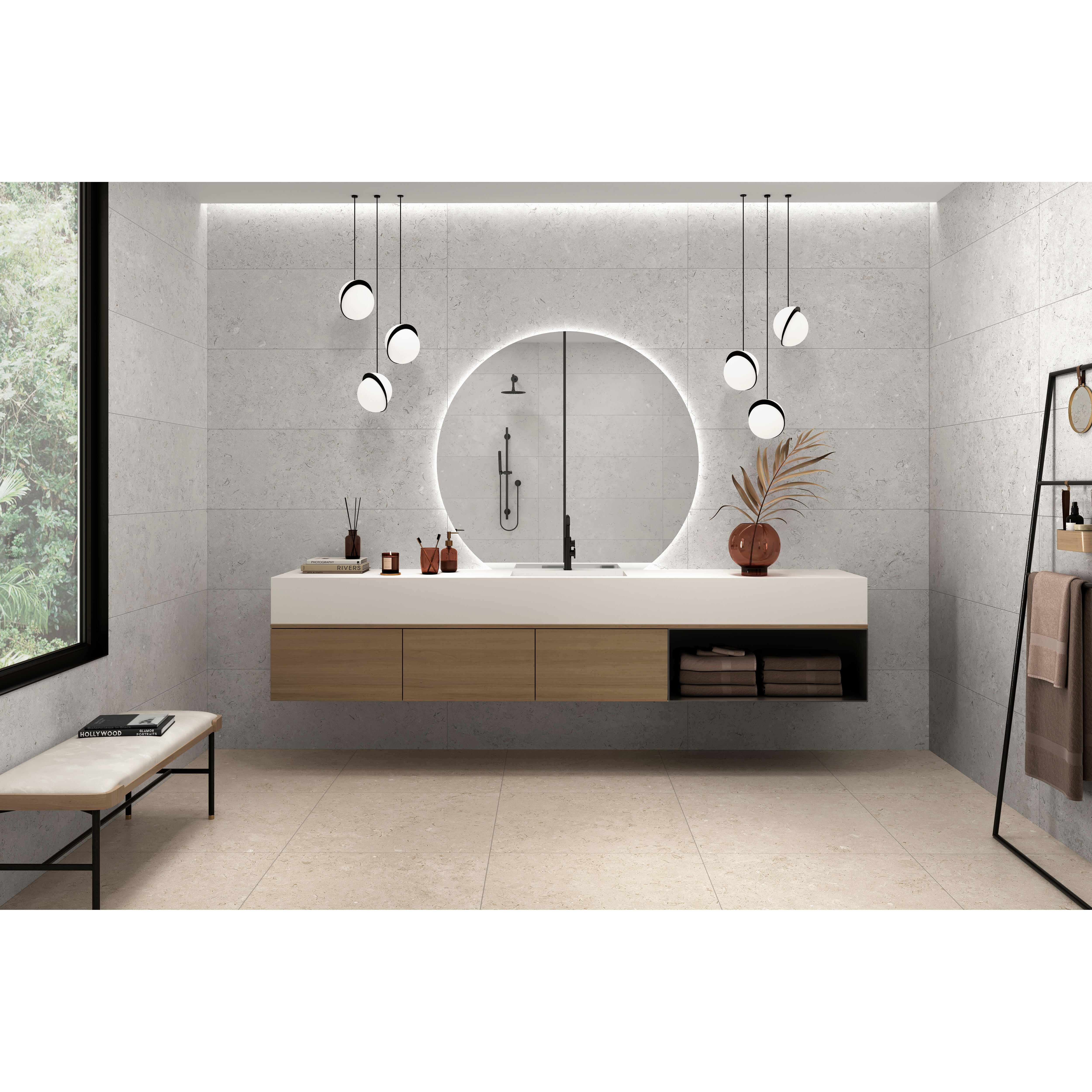 AZULEJO PASTA BLANCA 40X120CM EIRE WHITE - 3