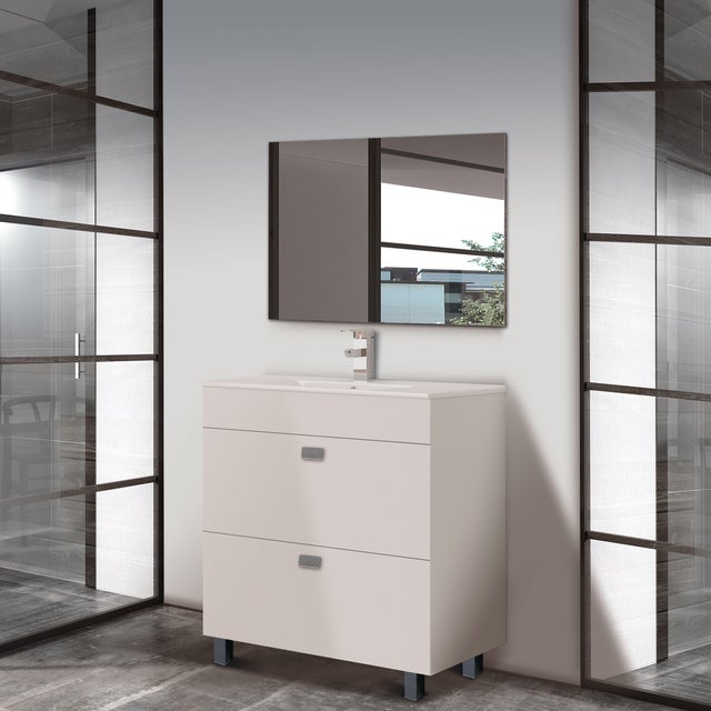 CONJUNTO MUEBLE DE BAÑO CHIPRE BLANCO 79X39,2CM
