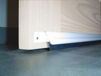 BURLETE ATORNILLADO PUERTA BLANCA 0,93M ALUMINIO EXTERIOR BURCASA - 2