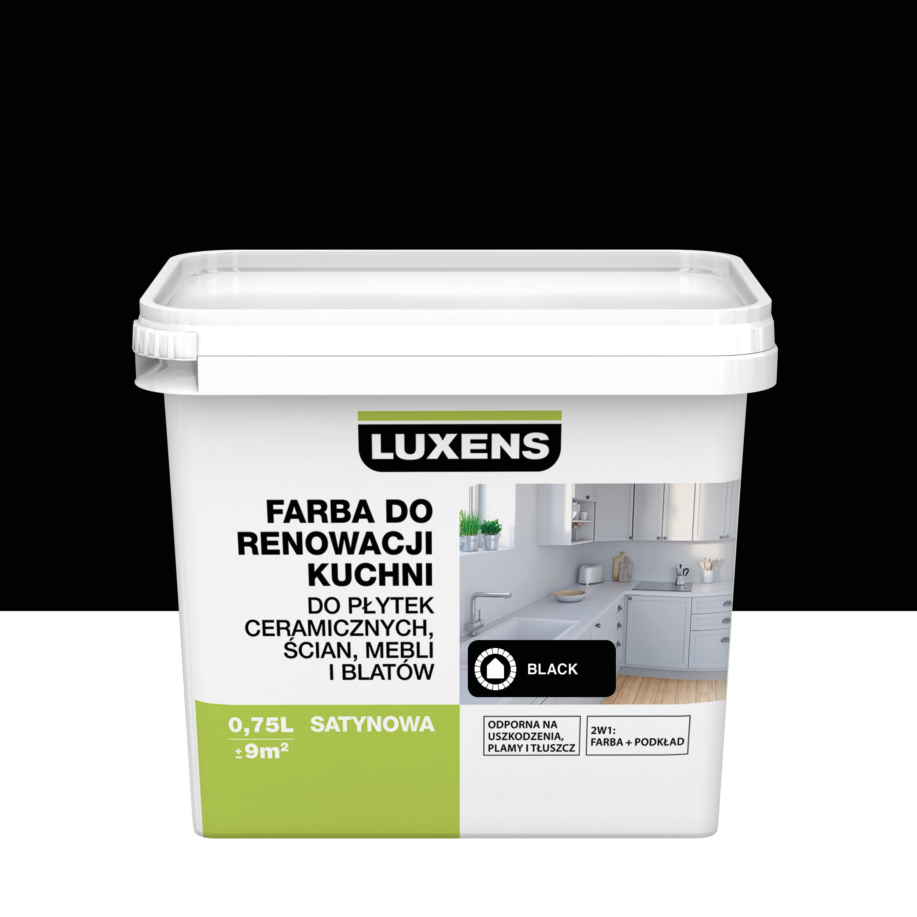 Farba wewnętrzna DO KUCHNI Black LUXENS
