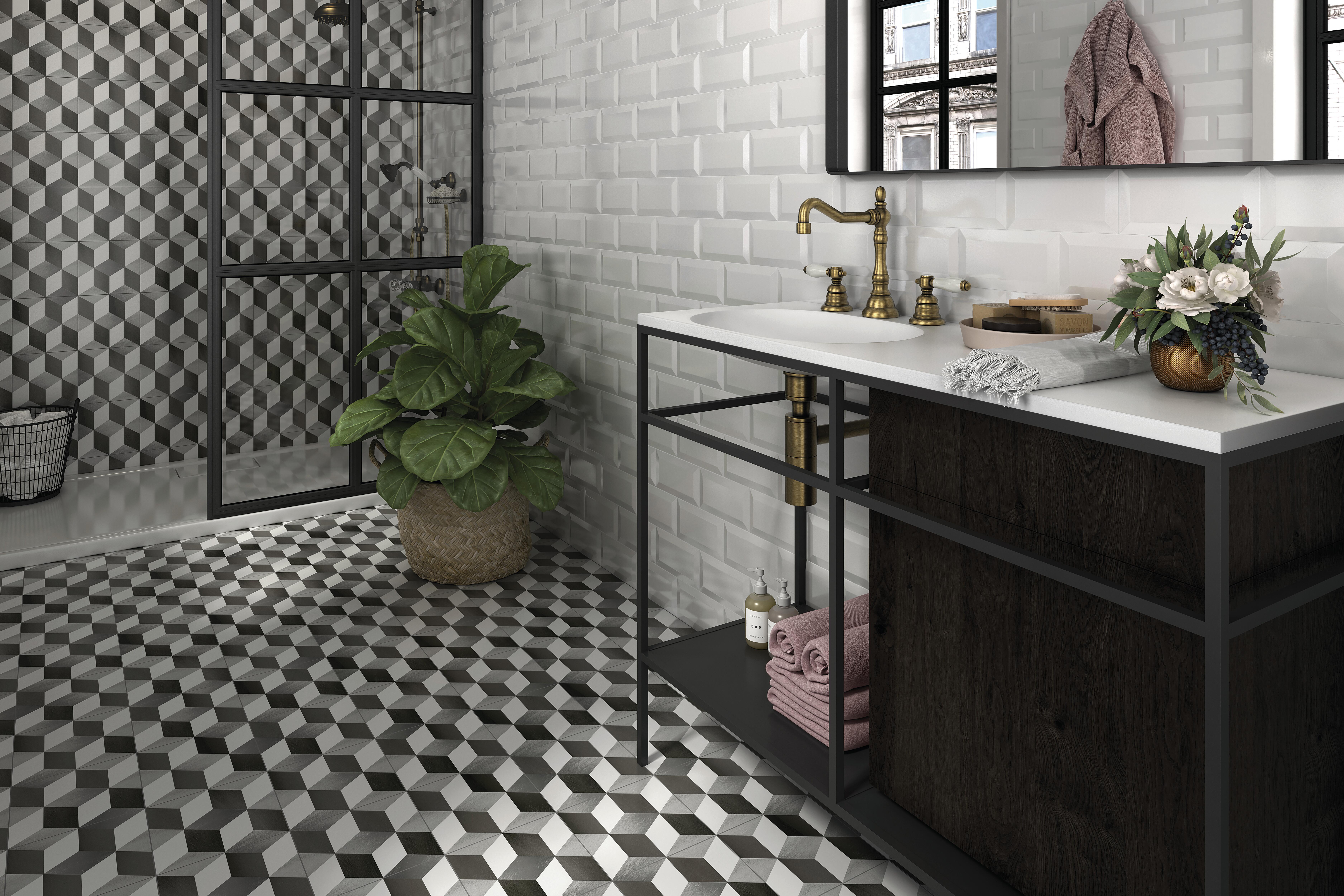 AZULEJO PASTA ROJA 10X20CM METROTILE BLANCO - 4