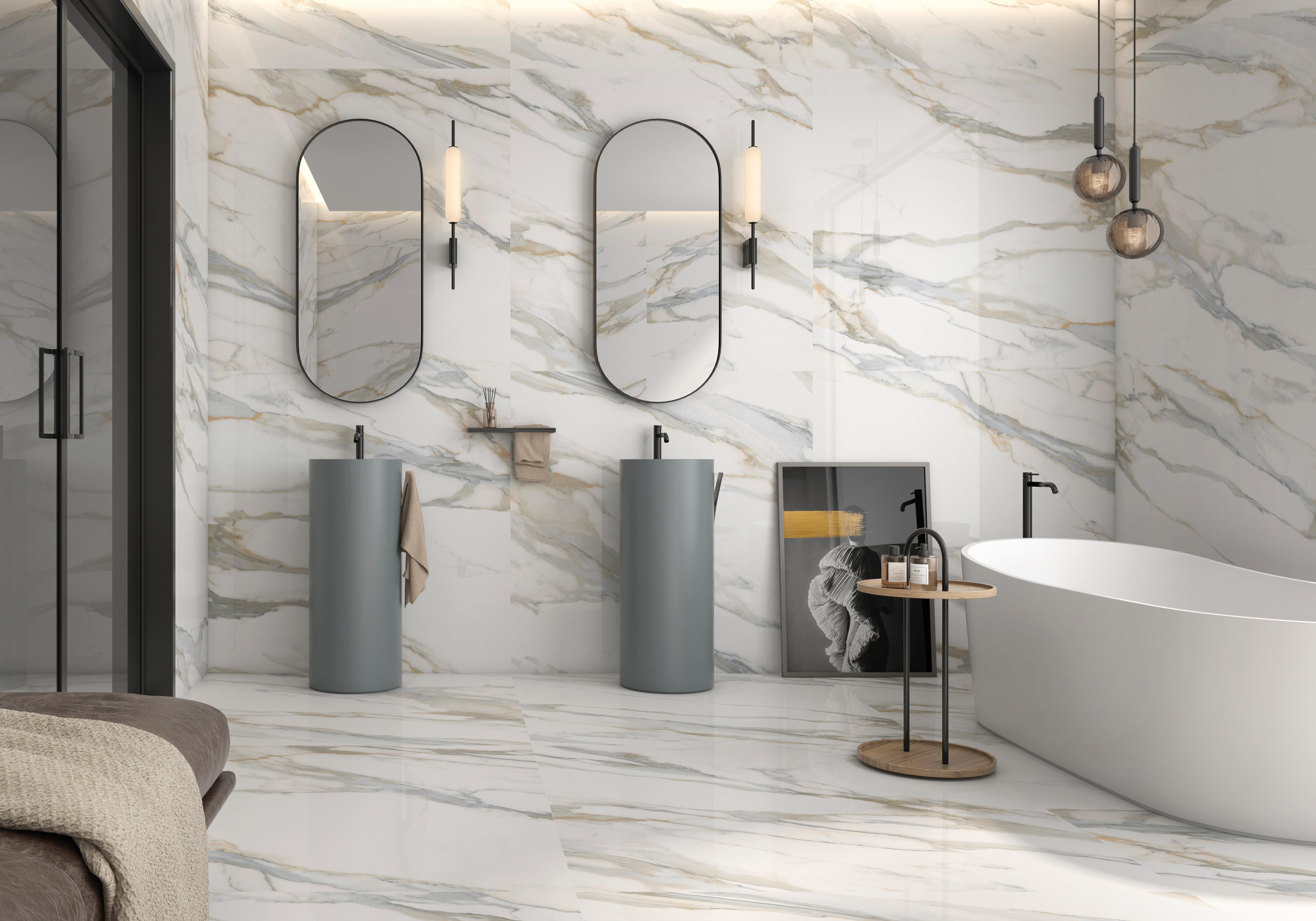 SUELO PORCELÁNICO 60X120CM MISTERY BLUE BRILLO - 2