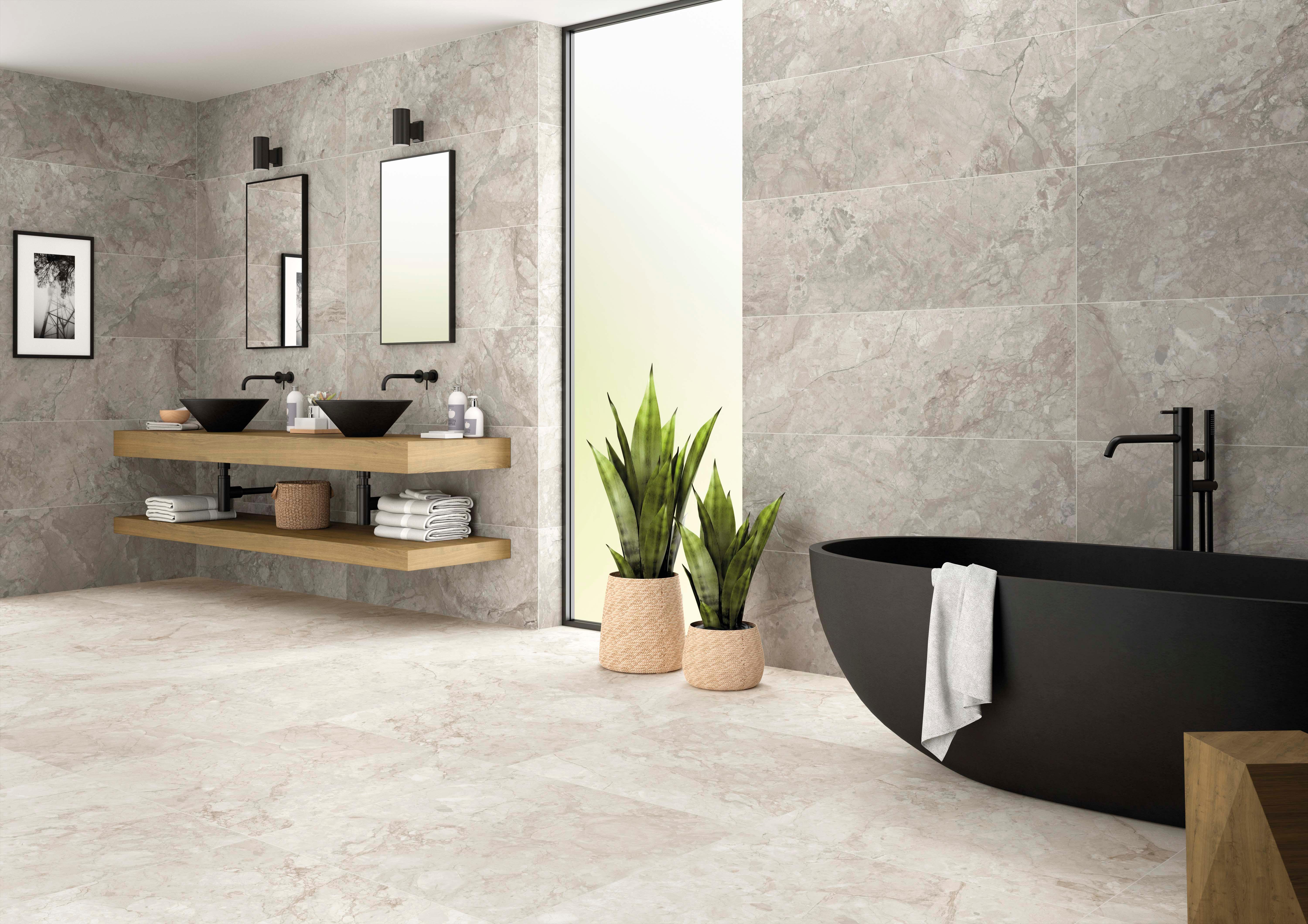 AZULEJO PASTA BLANCA 40X120CM POETIC GREY - 4