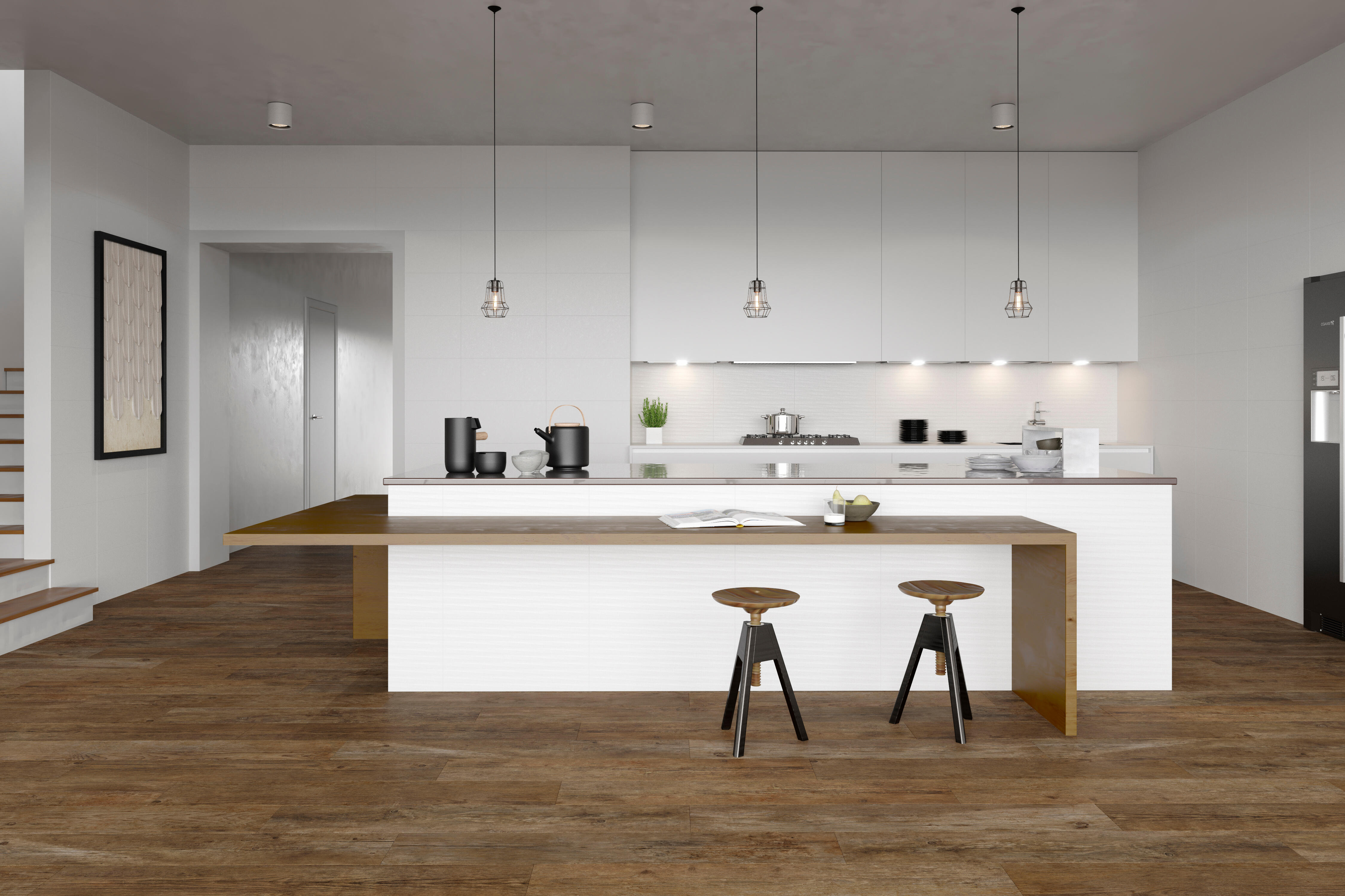 AZULEJO PASTA BLANCA 40X120CM BLANCO MATE - 2