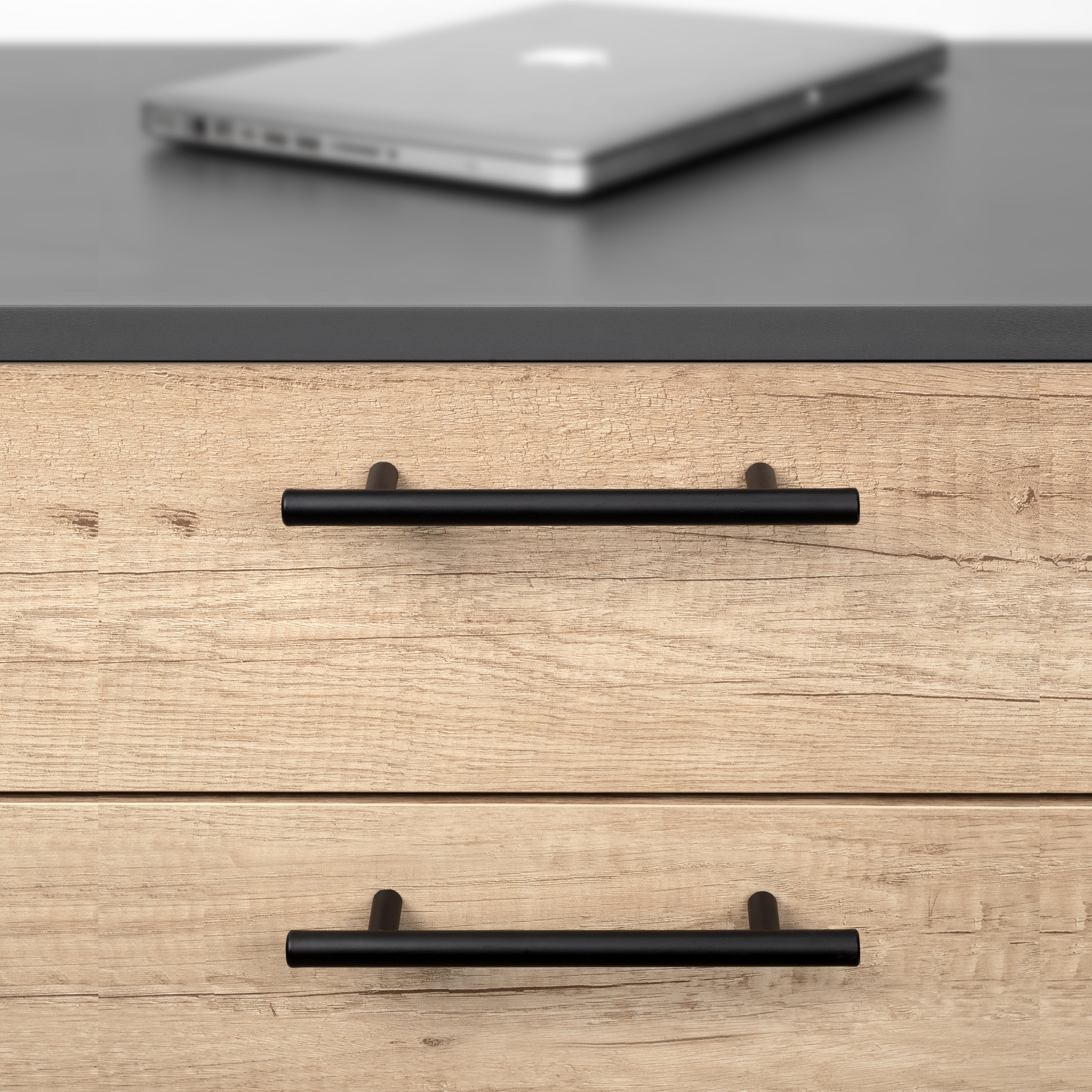 TIRADOR MUEBLE ACERO INOXIDABLE NEGRO 1UD - 7