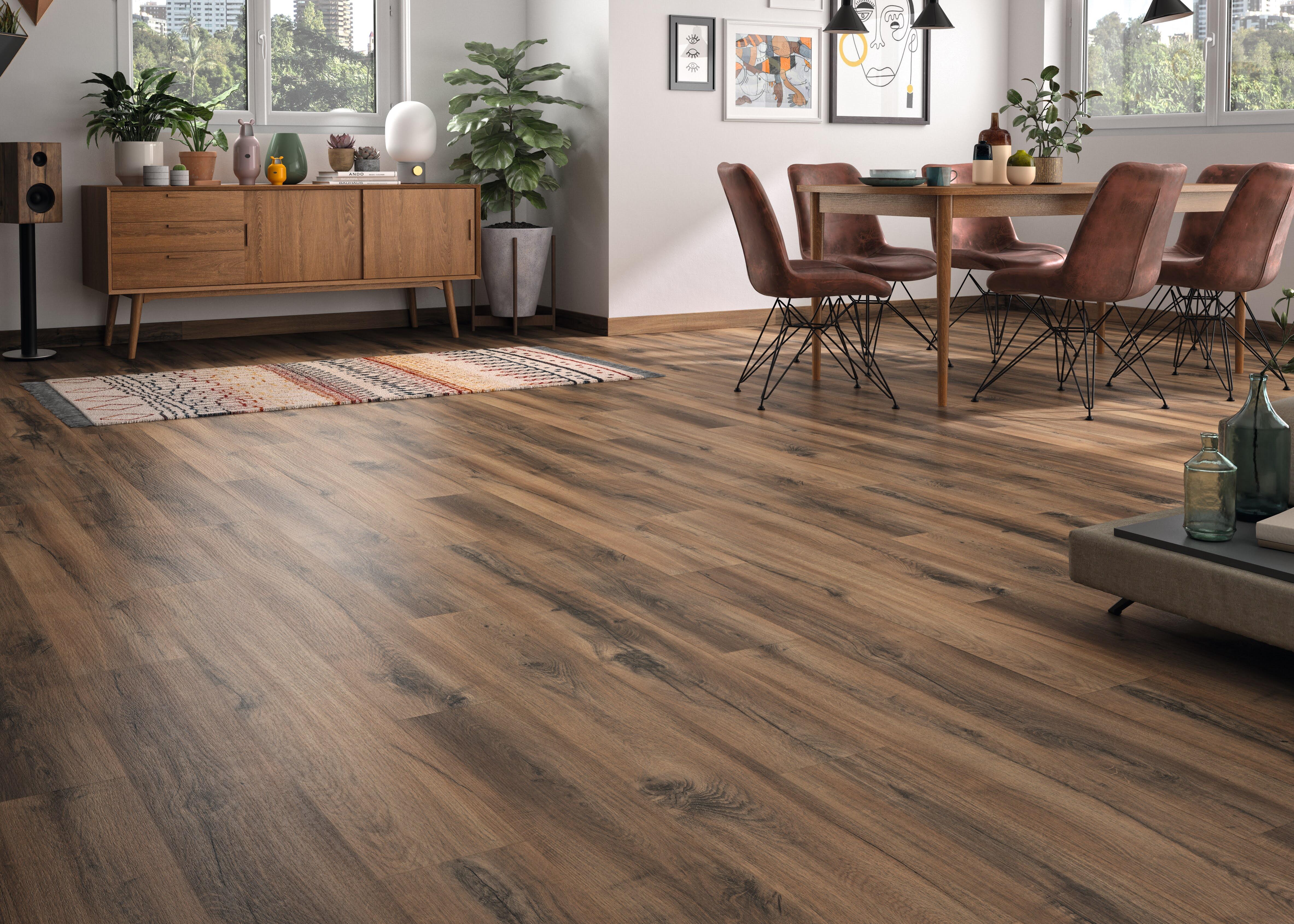 SUELO LAMINADO AC5 8MM MODELO ROBLE MAREKE - 5