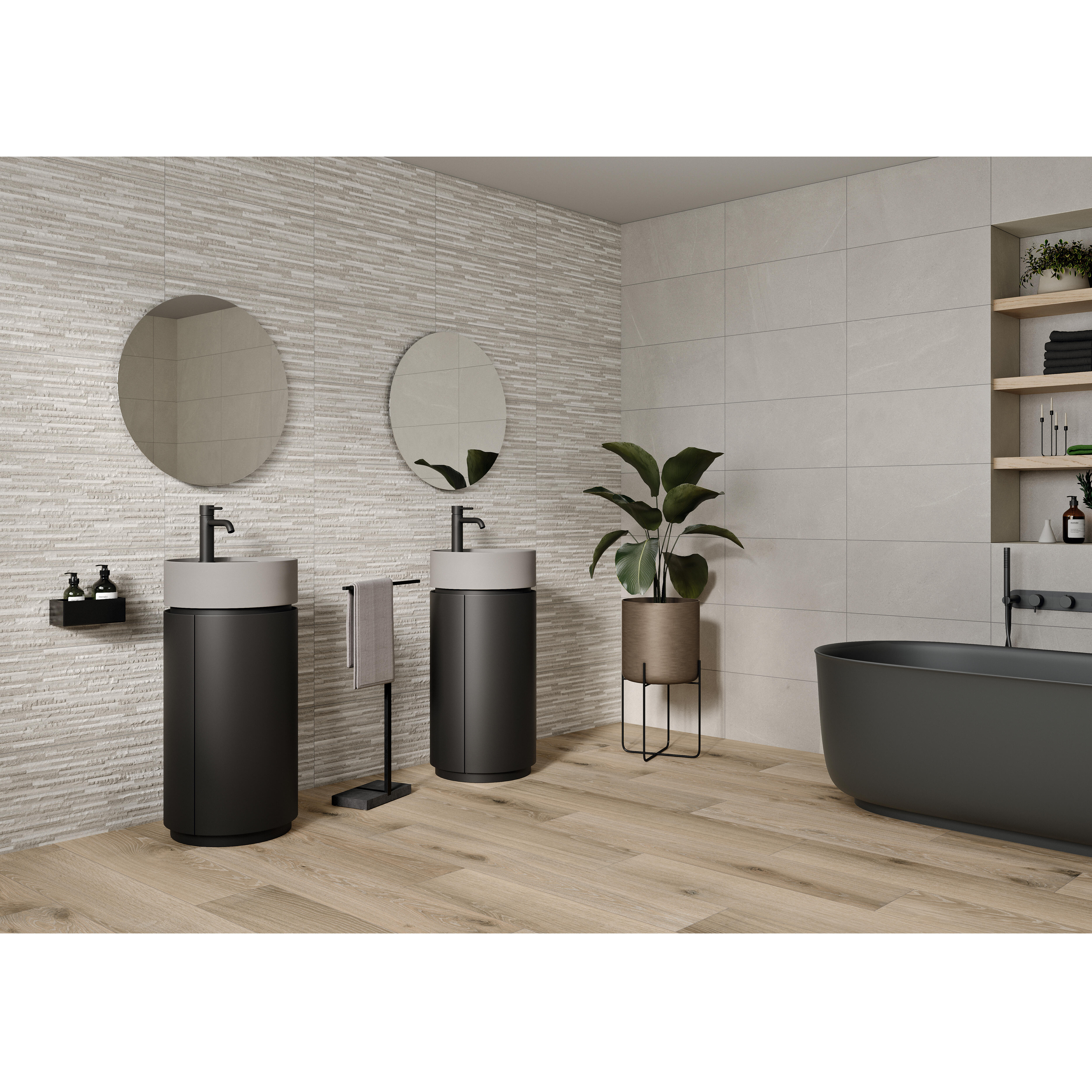 AZULEJO PASTA ROJA 30X60CM CALA GREY DECOR - 2