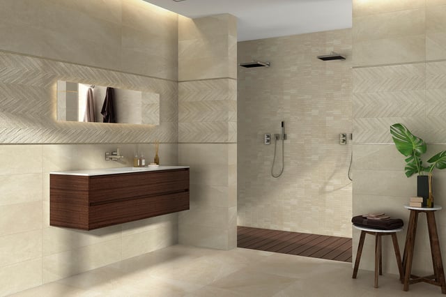 AZULEJO PASTA BLANCA 30X90CM MATER CREMA