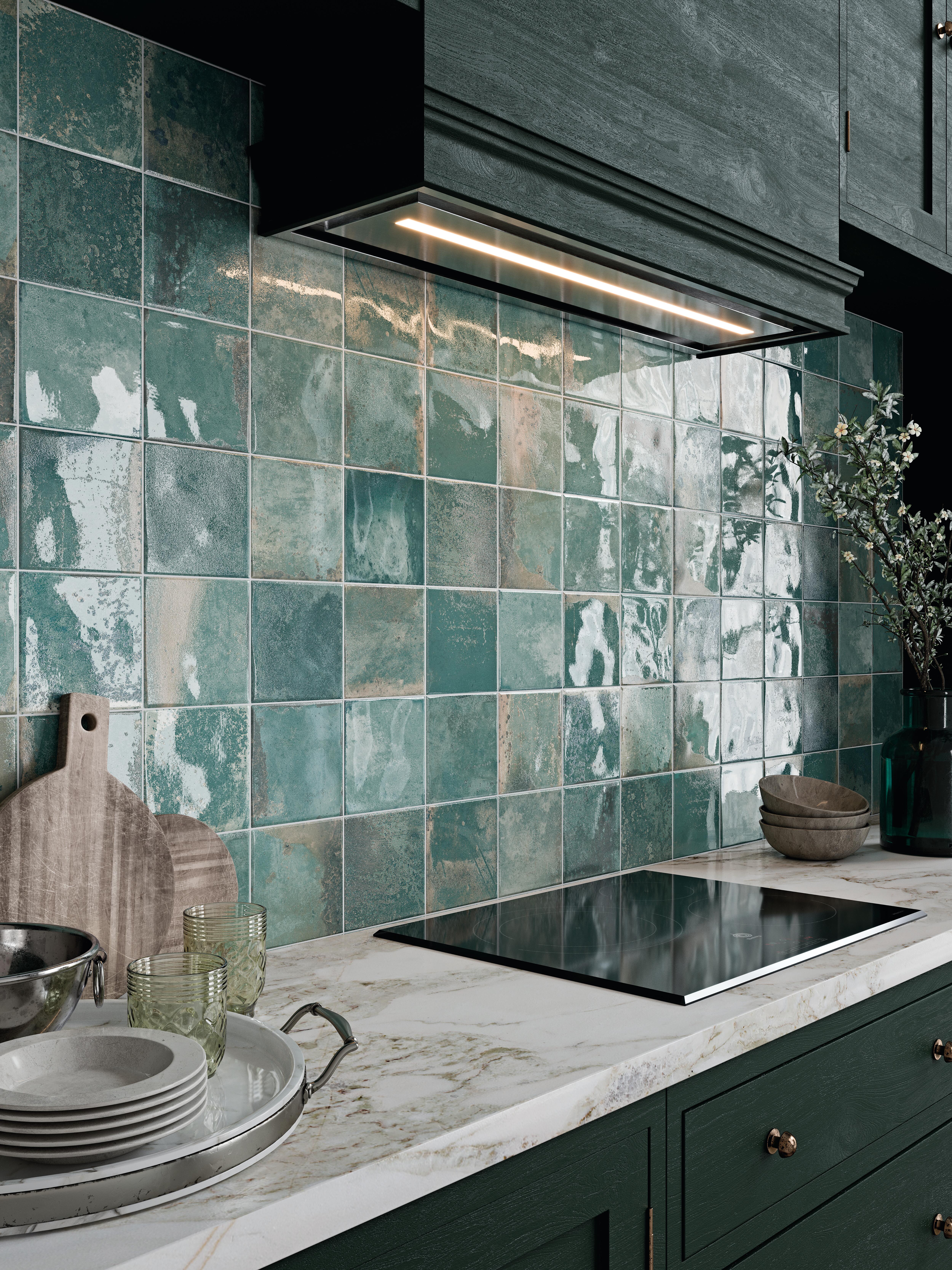 AZULEJO PASTA ROJA 31.6X60CM VANITY GREEN - 5