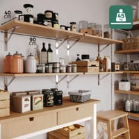 ESCUADRA METALICA PARA BALDA REFORZADA DOLMEN PLATA 200 X 300 MM - 3