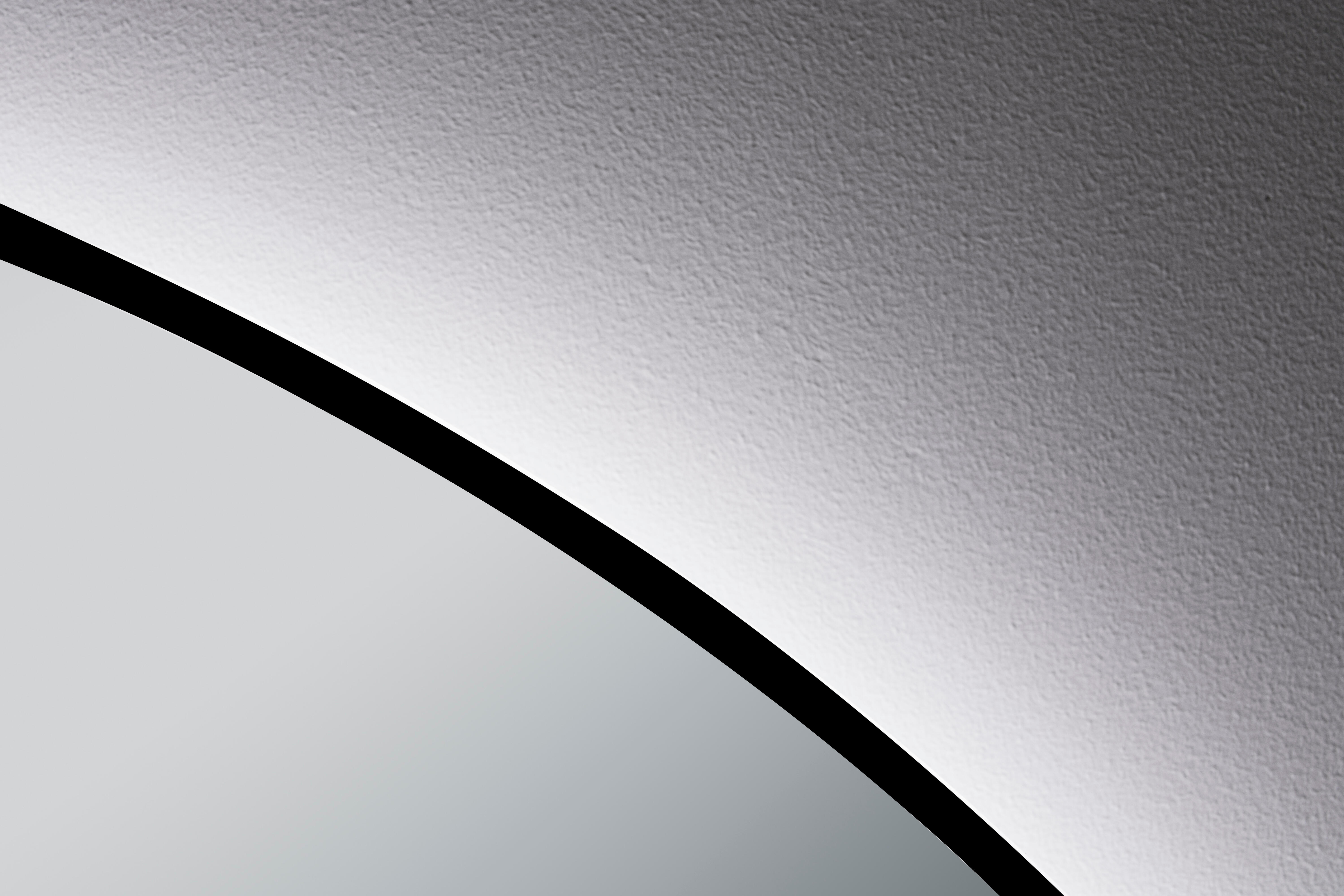 ESPEJO DE BAÑO CON LUZ LED EMMA Ø80CM NEGRO - 2