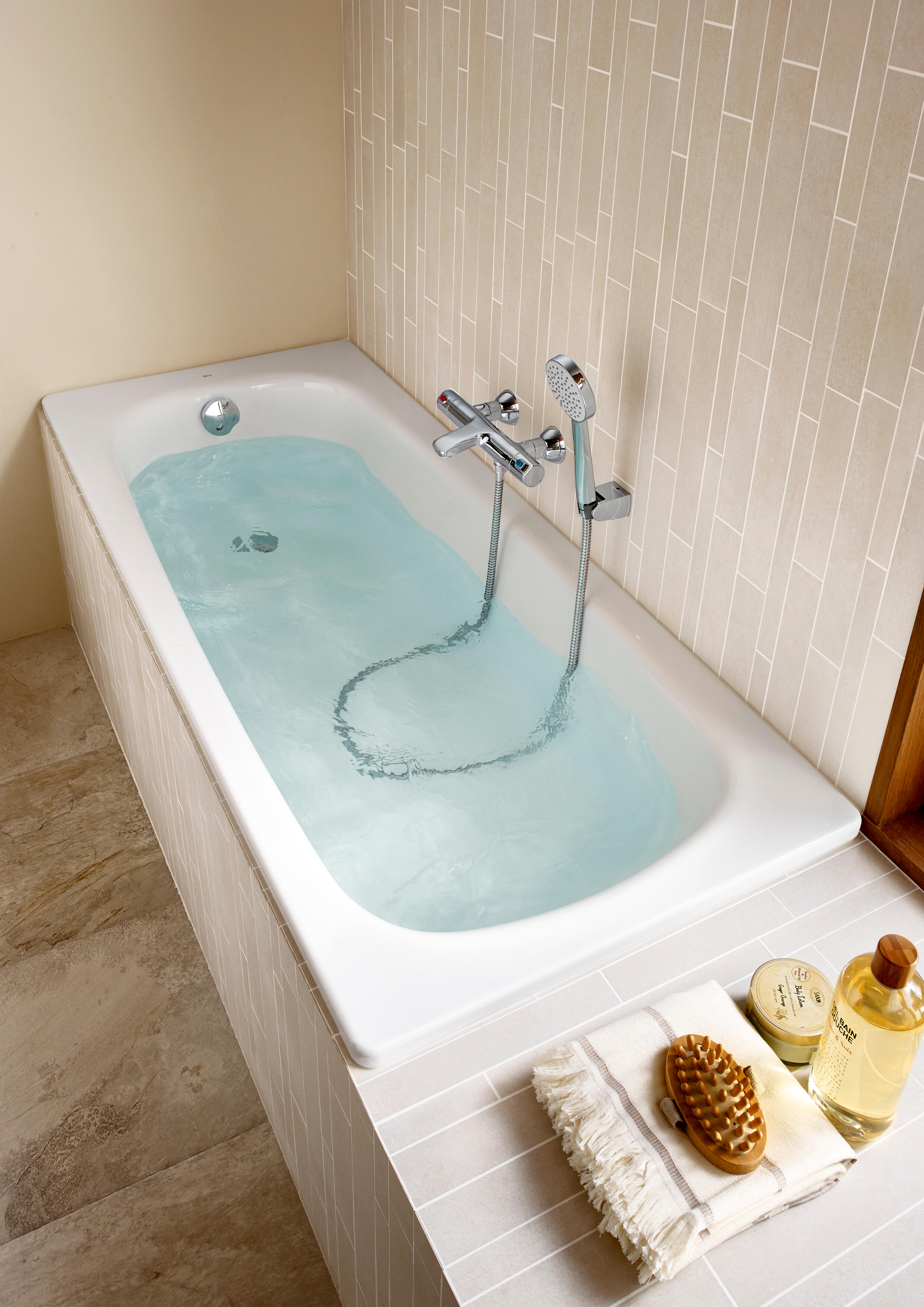 Bañera rectangular roca contesa 150.0x70.0x40.0 cm