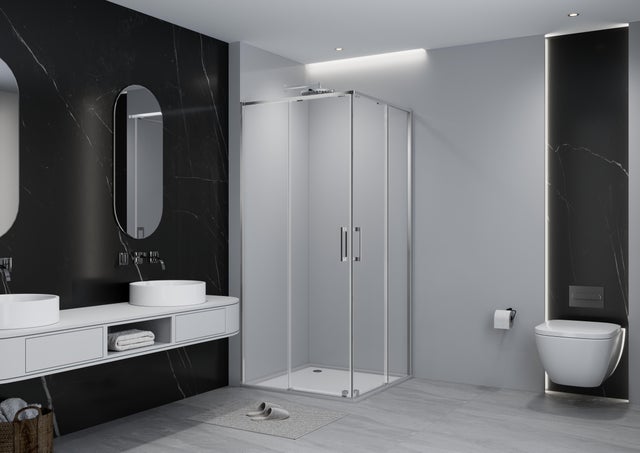 MAMPARA DE DUCHA CUADRADA TEKA INCA SLIM 90X90CM CROMO