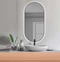 ESPEJO DE BAÑO CON LUZ LED EMMA 45X90CM NEGRO - 1