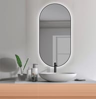 ESPEJO DE BAÑO CON LUZ LED EMMA 45X90CM NEGRO - 1