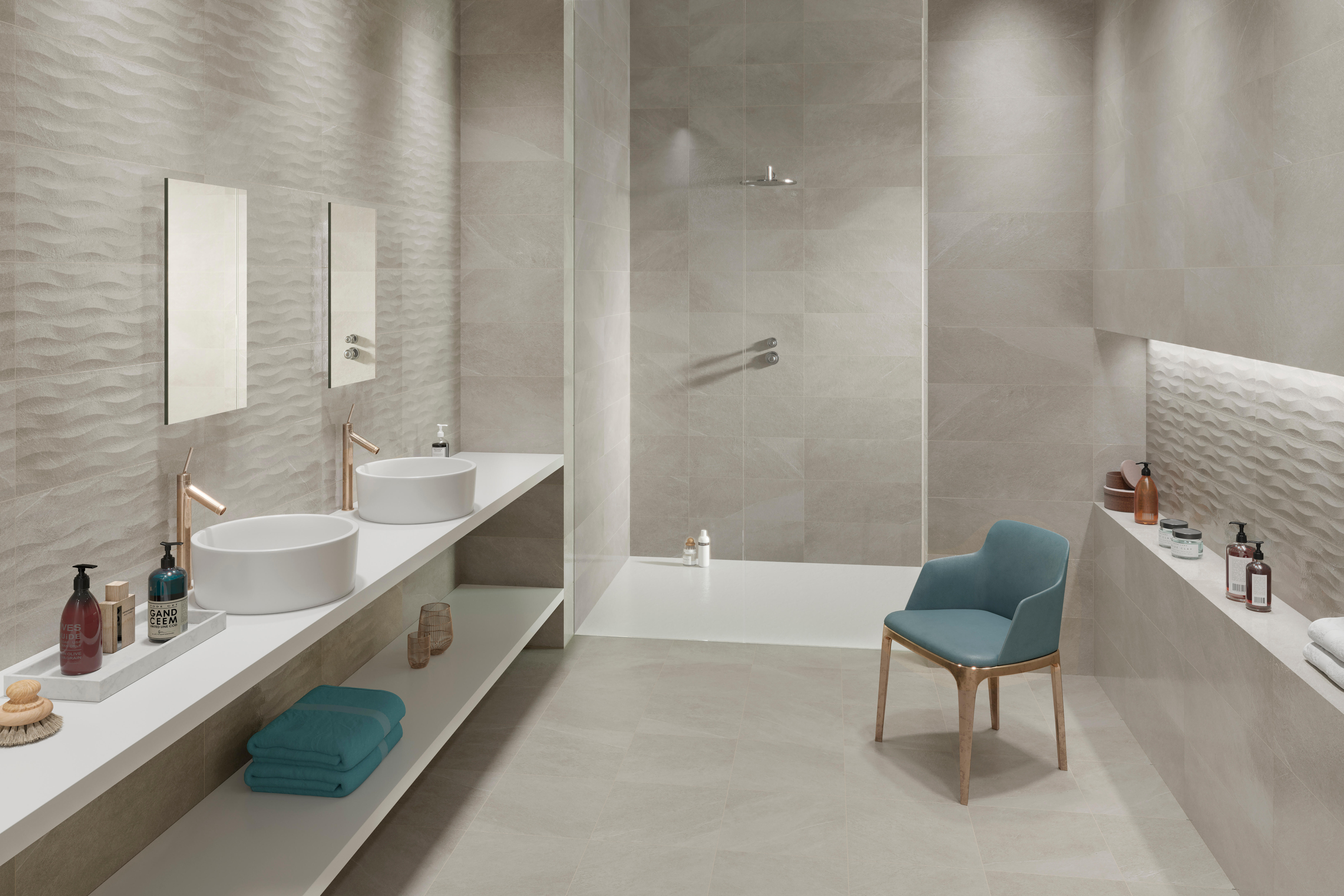 AZULEJO PASTA BLANCA 30X90CM BURDEOS GRIS - 4