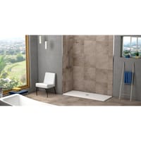 PLATO DE DUCHA RESINA RECTANGULAR BLANCO 80X160X3CM - 2