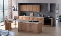 PUERTA PARA MUEBLE DE COCINA OVIEDO MADERA ROBLE OSCURO MATE MDF 13X60CM - 3