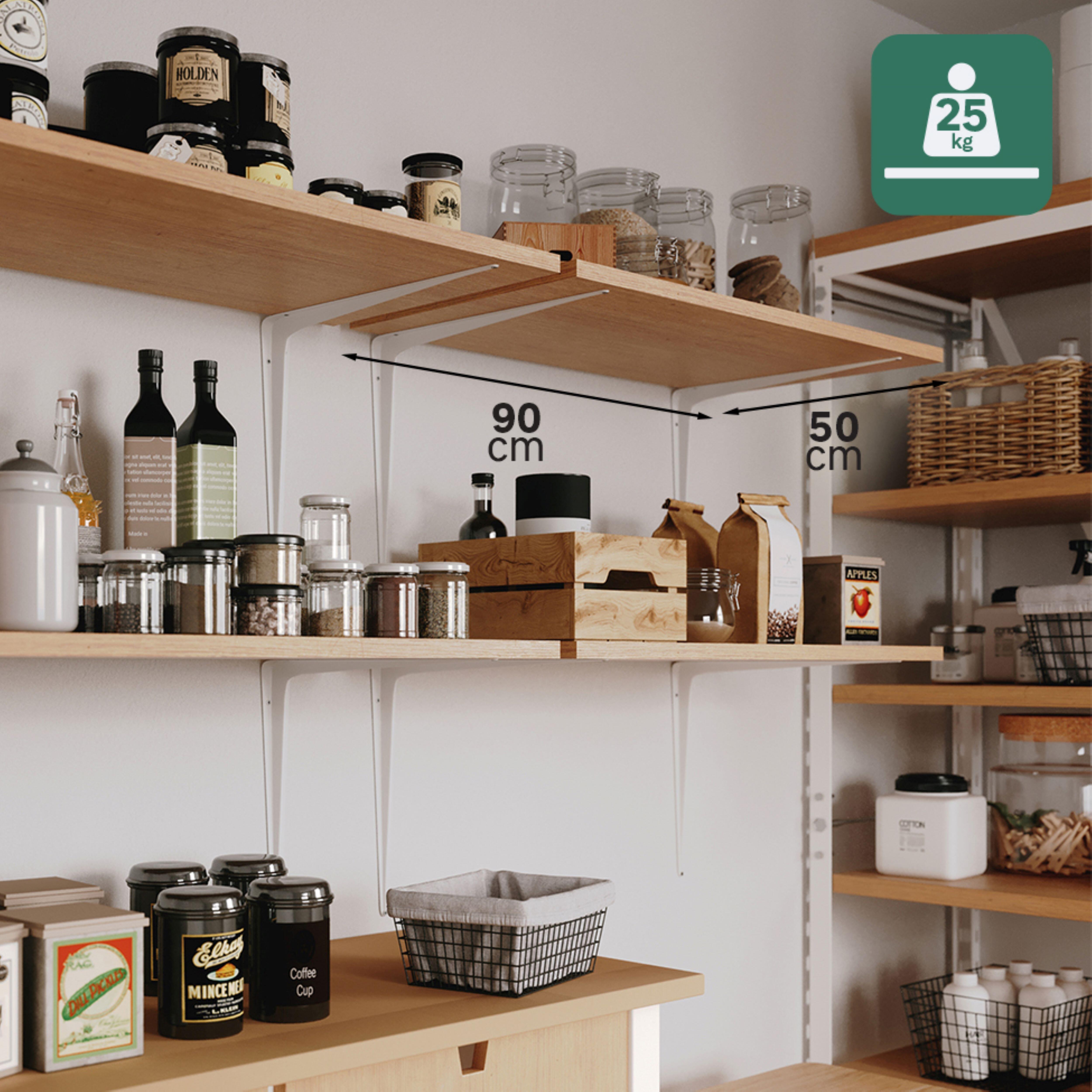 ESCUADRA PALOMILLA CON NERVIO BLANCA 350 X 400  MM - 4